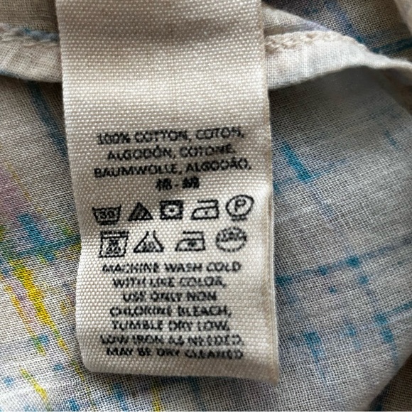 Free People Shore Vibes Multicolor Plaid Long Sleeve Button Down Shirt - Picture 7 of 10